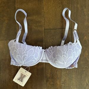 Savage X Fenty Light Purple Lace Bra